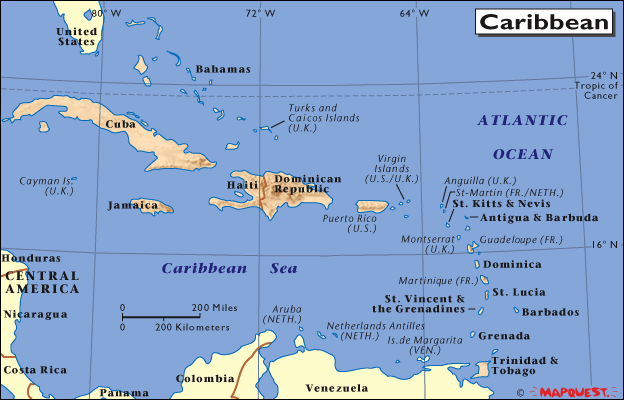 Caribean Map 